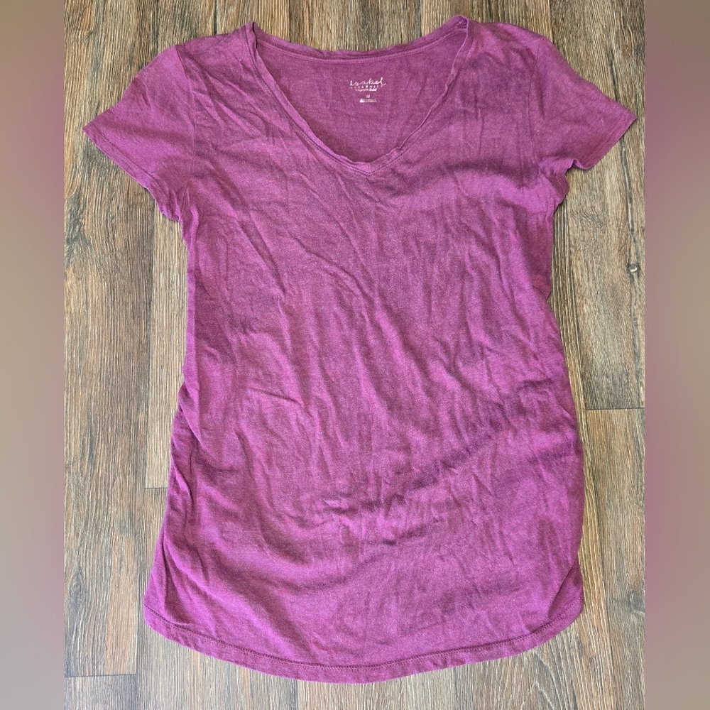 Isabel Maternity Short Sleeve Shirt Womens Size Medium